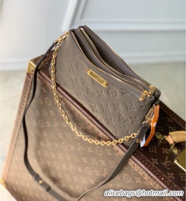Promotional Louis Vuitton Liv Pochette Shoulder Bag in Monogram Empreinte Leather M25816 Smoke Grey 2025