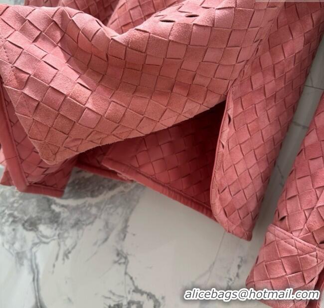 Top Grade Bottega Veneta Suede Leather Jacket BV072503 Pink 2025