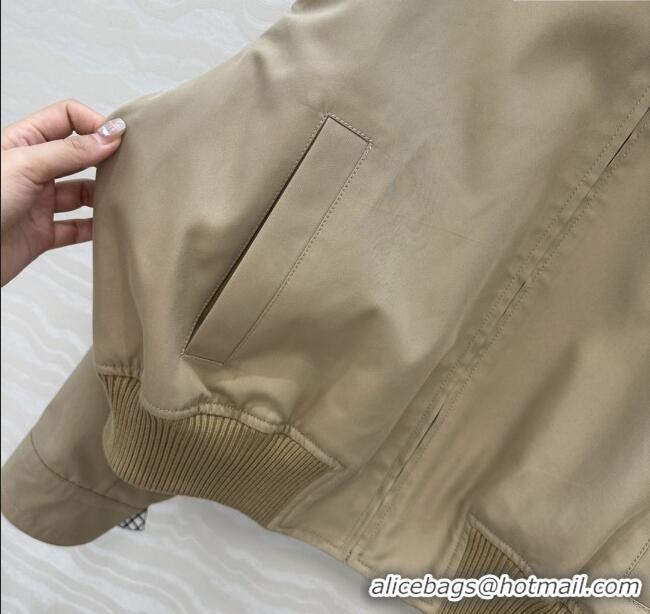 Famous Brand Bottega Veneta Jacket BV9453 Khaki 2025