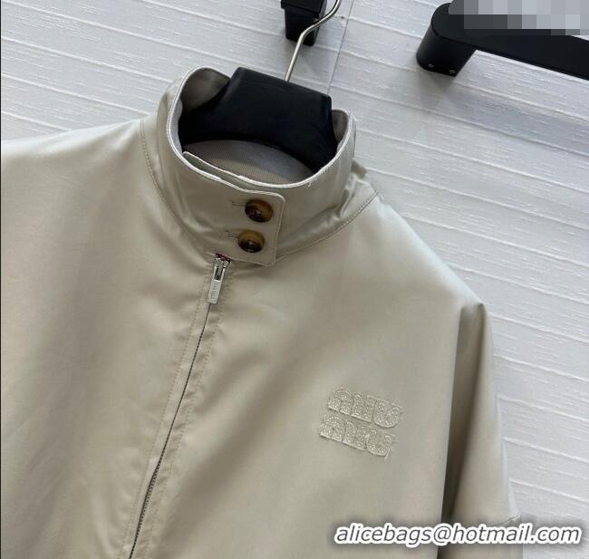 Fashion Discount Miu Miu Wool Jacket 0814 Khaki 2025