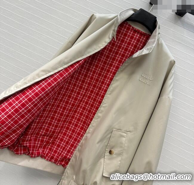 Fashion Discount Miu Miu Wool Jacket 0814 Khaki 2025