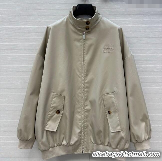 Fashion Discount Miu Miu Wool Jacket 0814 Khaki 2025