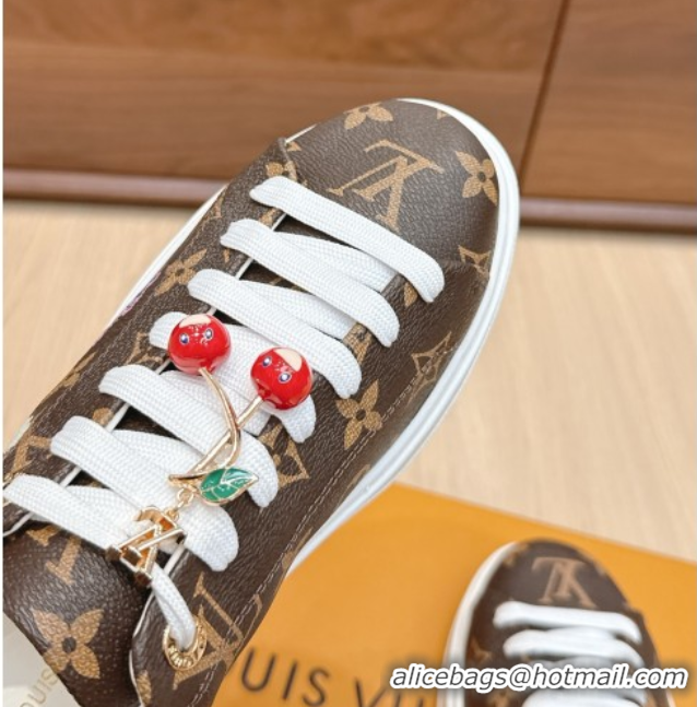 Luxury Cheap Louis Vuitton Time Out Sneakers 4cm in Printed Monogram Canvas 0829015