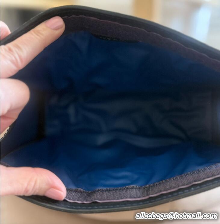 Top Quality Gucci GG Canvas Web Cosmetic Clutch Bag 04014 Navy Blue