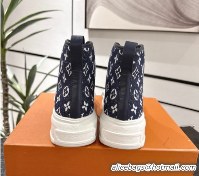 Stylish Louis Vuitton Monogram Jacquemus High Top Sneakers Black 2025 LV082903 0829050