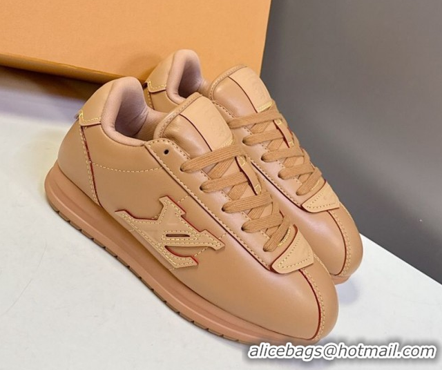 Perfect Louis Vuitton LV BUTTERSOFT Sneakers in Calf Leather Brown 2025 1AIKDJ 0829053