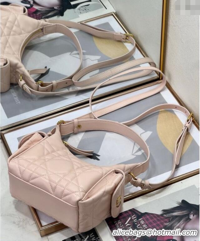 Grade Design Dior D-Dream Mini Bag in Macrocannage Lambskin D9086 Blush Pink 2025