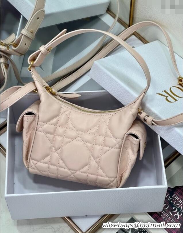 Grade Design Dior D-Dream Mini Bag in Macrocannage Lambskin D9086 Blush Pink 2025