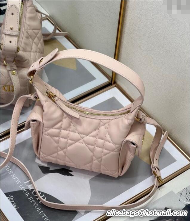 Grade Design Dior D-Dream Mini Bag in Macrocannage Lambskin D9086 Blush Pink 2025