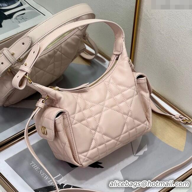 Grade Design Dior D-Dream Mini Bag in Macrocannage Lambskin D9086 Blush Pink 2025