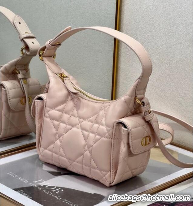 Grade Design Dior D-Dream Mini Bag in Macrocannage Lambskin D9086 Blush Pink 2025