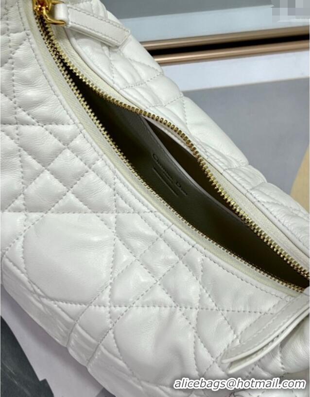 Trendy Design Dior D-Dream Medium Bag in Macrocannage Lambskin D9087 White 2025