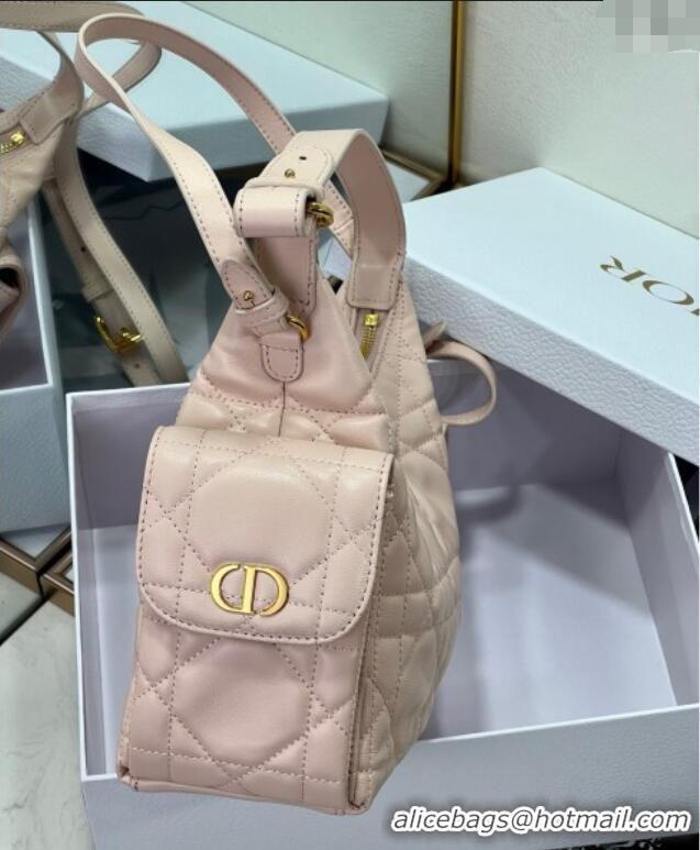 Best Quality Dior D-Dream Medium Bag in Macrocannage Lambskin D9087 Blush Pink 2025