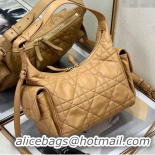 Promotional Dior D-Dream Medium Bag in Macrocannage Lambskin D9087 Light Gold-Tone 2025