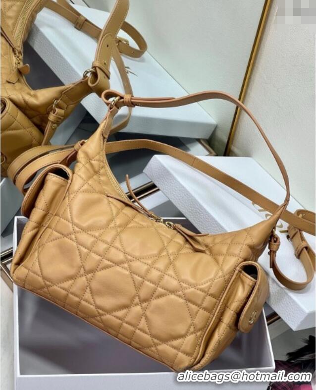Promotional Dior D-Dream Medium Bag in Macrocannage Lambskin D9087 Light Gold-Tone 2025