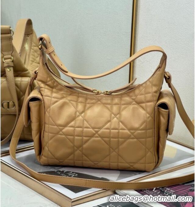 Promotional Dior D-Dream Medium Bag in Macrocannage Lambskin D9087 Light Gold-Tone 2025