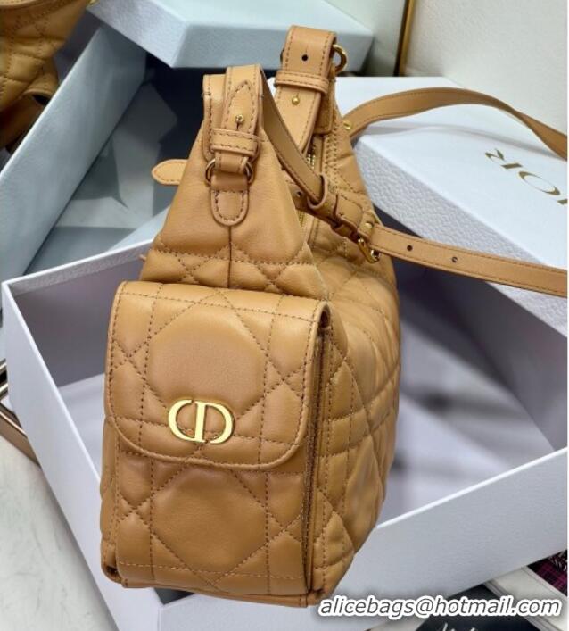Promotional Dior D-Dream Medium Bag in Macrocannage Lambskin D9087 Light Gold-Tone 2025