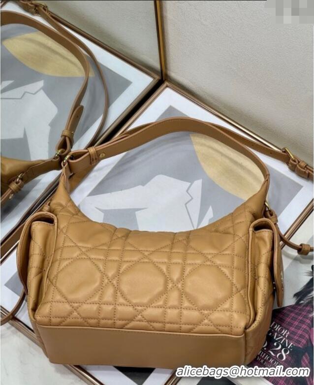 Promotional Dior D-Dream Medium Bag in Macrocannage Lambskin D9087 Light Gold-Tone 2025