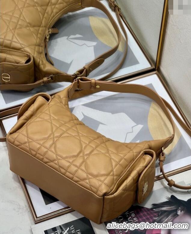 Promotional Dior D-Dream Medium Bag in Macrocannage Lambskin D9087 Light Gold-Tone 2025