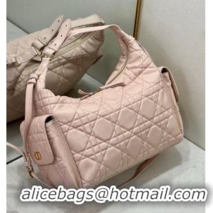 Traditional Specials Dior D-Dream Large Bag in Macrocannage Lambskin D9088 Blush Pink 2025