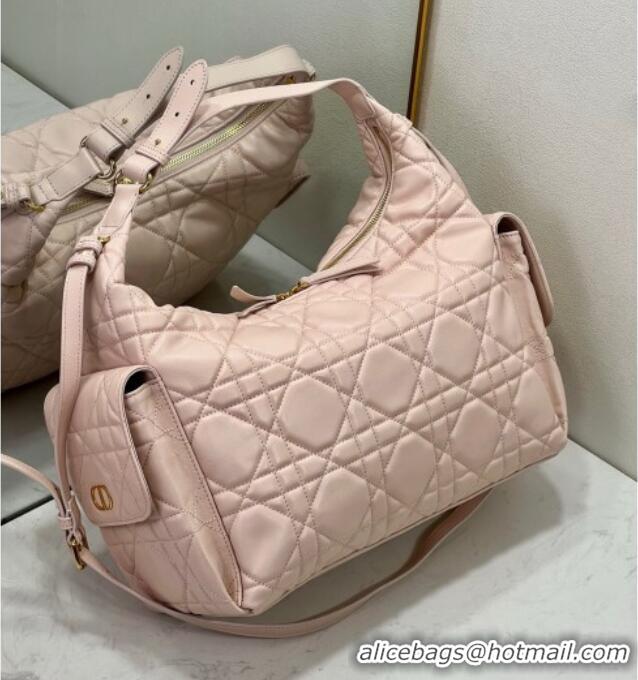 Traditional Specials Dior D-Dream Large Bag in Macrocannage Lambskin D9088 Blush Pink 2025
