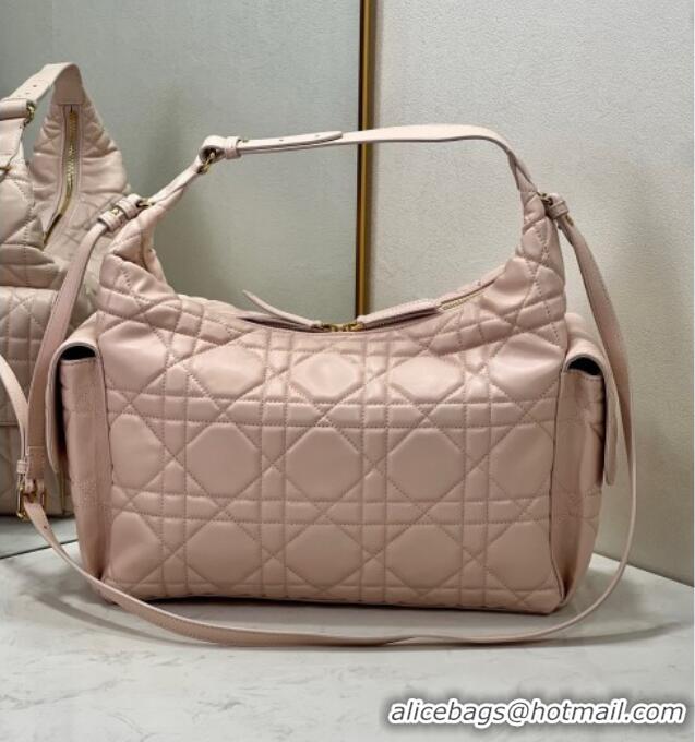 Traditional Specials Dior D-Dream Large Bag in Macrocannage Lambskin D9088 Blush Pink 2025