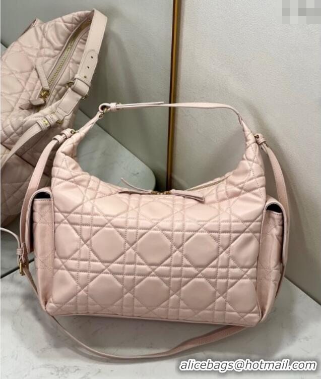 Traditional Specials Dior D-Dream Large Bag in Macrocannage Lambskin D9088 Blush Pink 2025