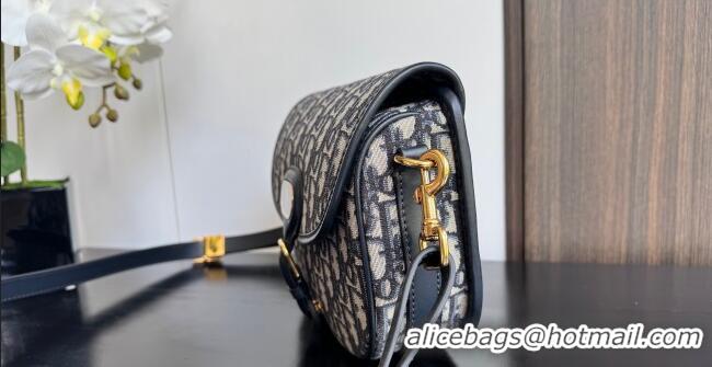 Buy Cheap Dior Medium Bobby Bag in Blue Oblique Jacquard D0929 2025
