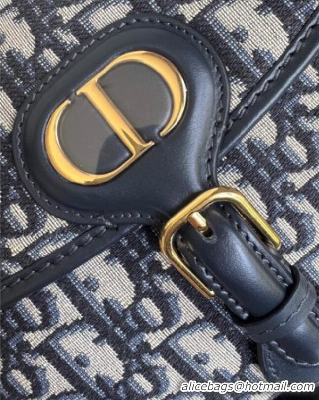 Buy Cheap Dior Medium Bobby Bag in Blue Oblique Jacquard D0929 2025