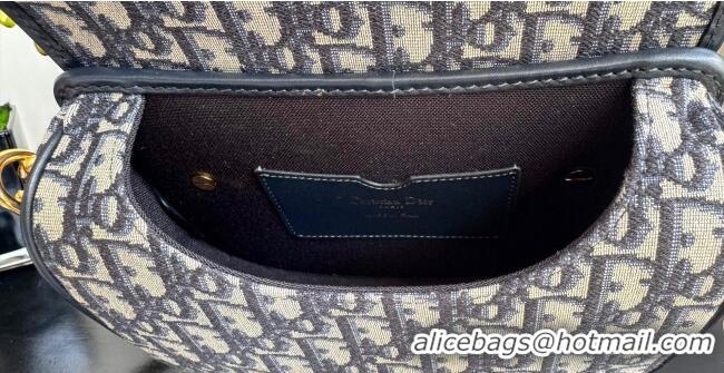Buy Cheap Dior Medium Bobby Bag in Blue Oblique Jacquard D0929 2025