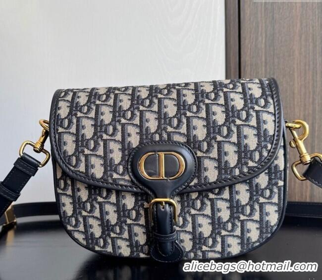 Buy Cheap Dior Medium Bobby Bag in Blue Oblique Jacquard D0929 2025