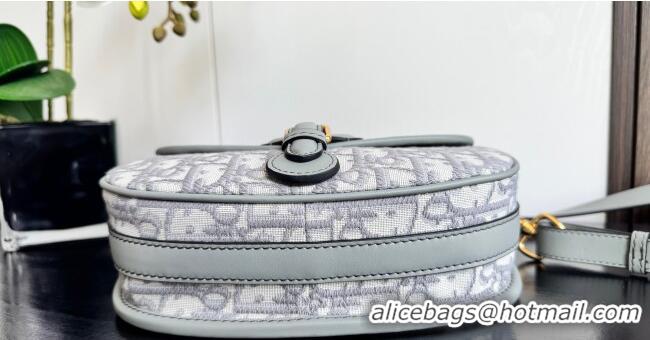 Buy Cheapest Dior Medium Bobby Bag in Blue Oblique Jacquard 0929 Grey 2025