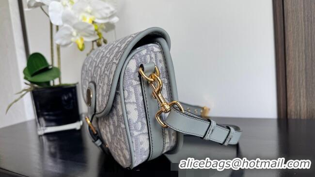 Buy Cheapest Dior Medium Bobby Bag in Blue Oblique Jacquard 0929 Grey 2025