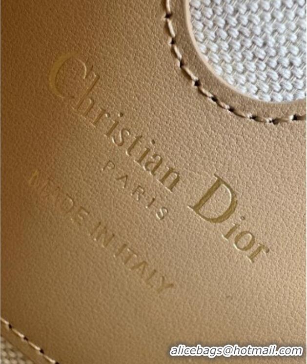 Top Quality Dior Medium Bobby Bag in Blue Oblique Jacquard 0929 Beige 2025
