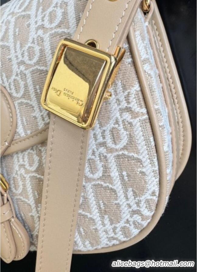 Top Quality Dior Medium Bobby Bag in Blue Oblique Jacquard 0929 Beige 2025