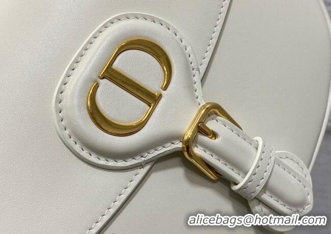 Famous Brand Dior Medium Bobby Bag in Box Calfskin Leather 0929 White 2025