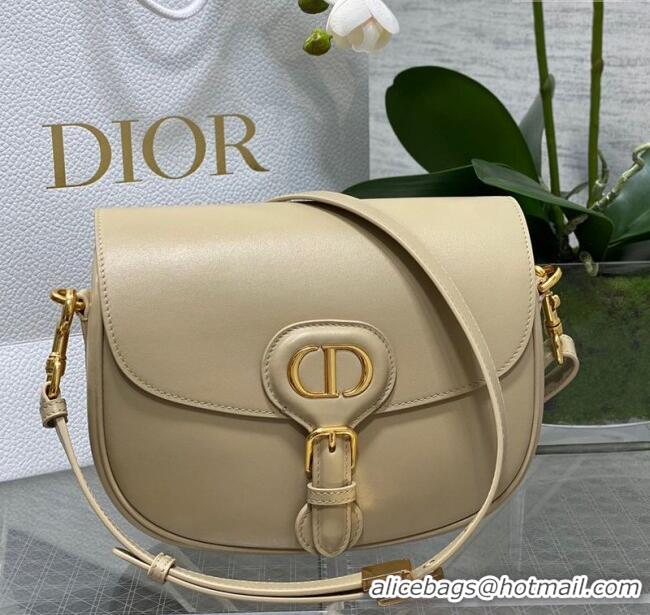 Luxury Discount Dior Medium Bobby Bag in Box Calfskin Leather 0929 Beige 2025