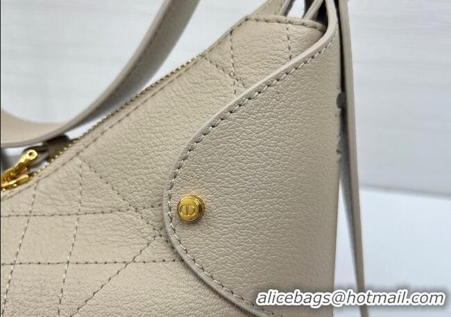 Well Crafted Dior Small Voyage Bag in Flat Macrocannage Grained Calfskin Leather 2845 Beige Yellow 2025
