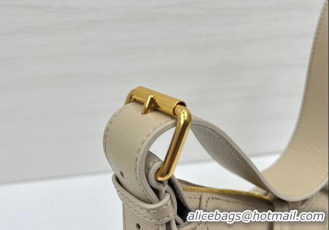 Well Crafted Dior Small Voyage Bag in Flat Macrocannage Grained Calfskin Leather 2845 Beige Yellow 2025