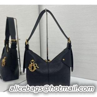 Buy Fashionable Dior Small Voyage Bag in Flat Macrocannage Grained Calfskin Leather 2845 Black 2025