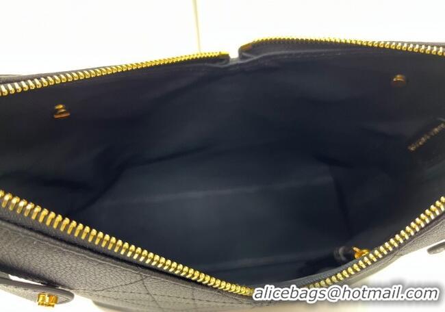 Buy Fashionable Dior Small Voyage Bag in Flat Macrocannage Grained Calfskin Leather 2845 Black 2025