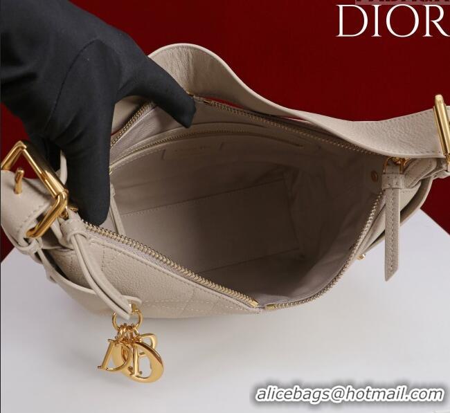 Luxury Cheap Dior Small Voyage Bag in Flat Macrocannage Grained Calfskin Leather 2845 Powder Beige 2025