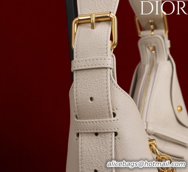 Luxury Cheap Dior Small Voyage Bag in Flat Macrocannage Grained Calfskin Leather 2845 Powder Beige 2025