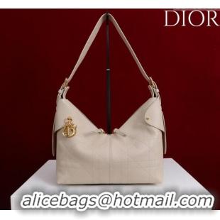 Promotional Dior Medium Voyage Bag in Flat Macrocannage Grained Calfskin Leather 2846 Powder Beige 2025
