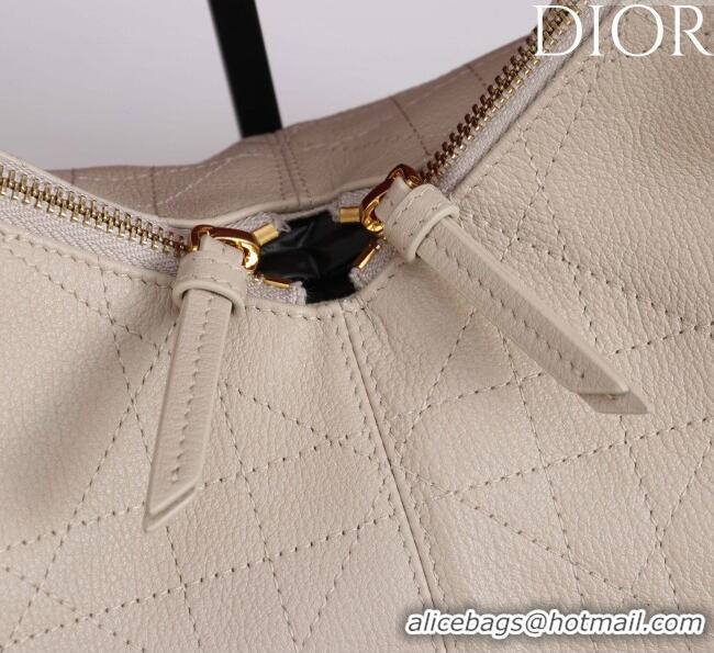 Promotional Dior Medium Voyage Bag in Flat Macrocannage Grained Calfskin Leather 2846 Powder Beige 2025