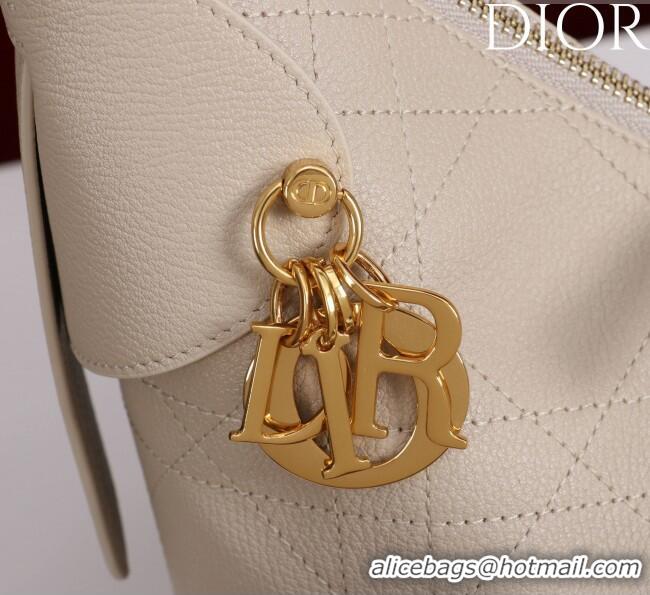 Promotional Dior Medium Voyage Bag in Flat Macrocannage Grained Calfskin Leather 2846 Powder Beige 2025