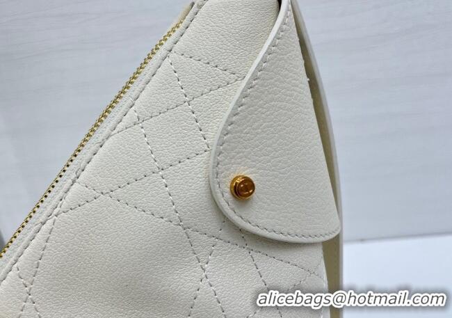 Best Product Dior Medium Voyage Bag in Flat Macrocannage Grained Calfskin Leather 2846 White 2025