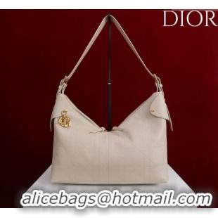 Big Discount Dior Large Voyage Bag in Flat Macrocannage Grained Calfskin Leather 2847 Powder Beige 2025