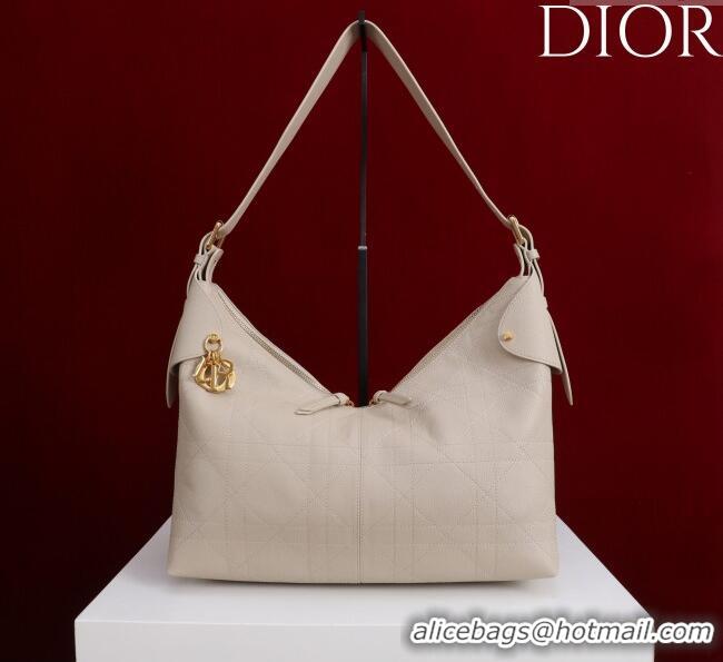 Big Discount Dior Large Voyage Bag in Flat Macrocannage Grained Calfskin Leather 2847 Powder Beige 2025