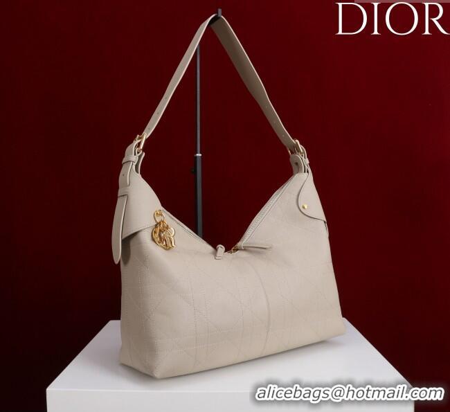 Big Discount Dior Large Voyage Bag in Flat Macrocannage Grained Calfskin Leather 2847 Powder Beige 2025